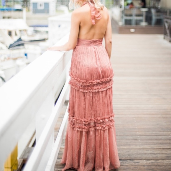 Blush halter maxi dress - Picture 4 of 4